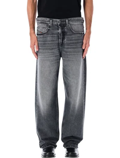 Diesel 2001 D-macro Wide-leg Grey Jeans In Gray