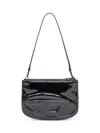 Diesel Bag 1dr Twin In Black Patent Leather In Black
