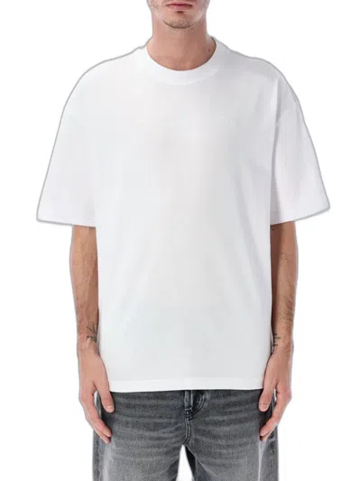 Diesel Boggy Cotton T-shirt With Oval Den Description In White