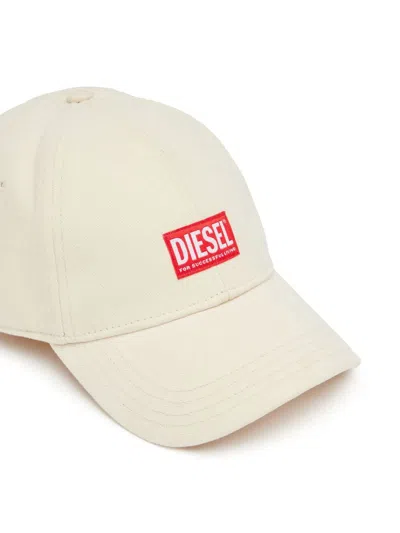 Diesel Corry-jacq-wash Logo-appliqué Baseball Cap In Neutral