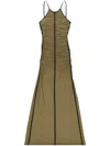 Diesel Adjustable Spaghetti Straps Maxi Dress