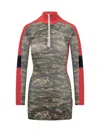 Diesel Fitted Dress With Print In Gray