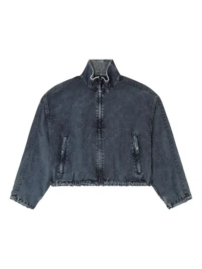 DIESEL DIESEL DIESEL G-LEAM-R1 CROPPED DENIM JACKET