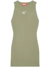 Diesel M-caddix Ribbed Knit Sleeveless Dress