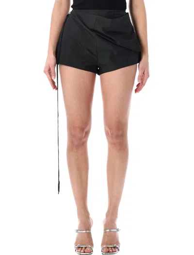 Diesel P-sarto Wrap-front Shorts In Black