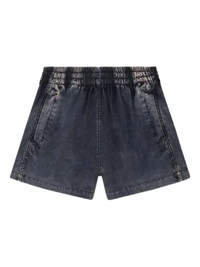 DIESEL DIESEL DIESEL S-OUND ELASTICATED-WAISTBAND DENIM SHORTS