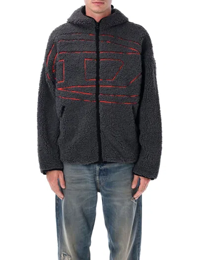 DIESEL DIESEL DIESEL S-ZAT TEDDY ZIP HOODIE