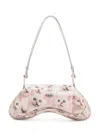Diesel Gaming Controller-inspired White Polyurethane Handbag In White