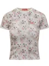 Diesel Cat-print T-shirt With Short Sleeves Throughout In Multi