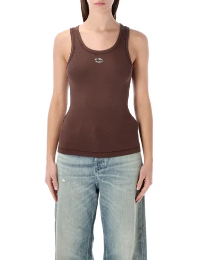 Diesel T-anki-od Tank Top In Brown