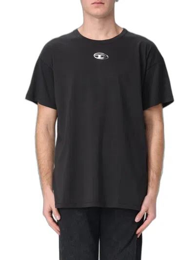 Diesel T-norm-iod Organic Cotton T-shirt In Black