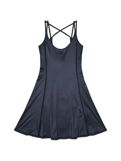 Diesel D-immy Flared Mini Dress In Blue