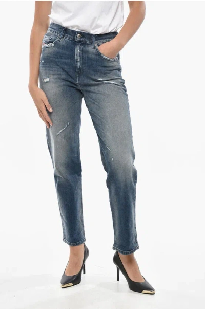 Diesel Distressed Air Regular Fit Denims 19cm In Blue