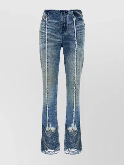 DIESEL DISTRESSED D-GINNA JEANS FRAYED HEM