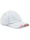 Diesel Distressed Denim Cap In Blue