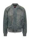 Diesel Distressed Denim Jacket - Size L In Denim