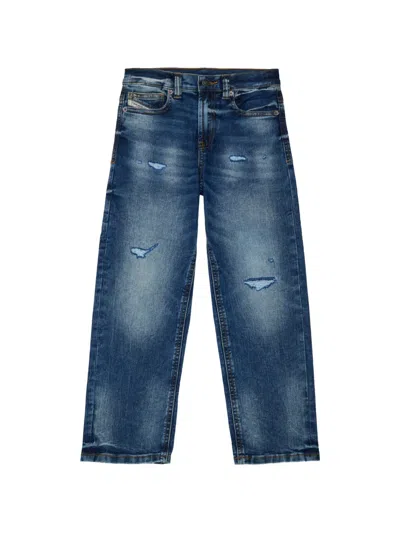 Diesel Kids' Distressed Denim Jeans In Blue