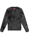 Diesel Distressed-effect Sweatshirt In Black