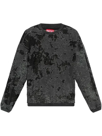 DIESEL DISTRESSED-EFFECT SWEATSHIRT