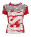Diesel Distressed-effect T-shirt In Multicolor