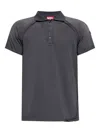 Diesel Distressed Embroidered T-shirt In Gray
