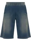 Diesel Distressed-finish Shorts In Blue