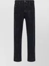 Diesel Distressed Five-pocket Jeans With Belt Loops In Black