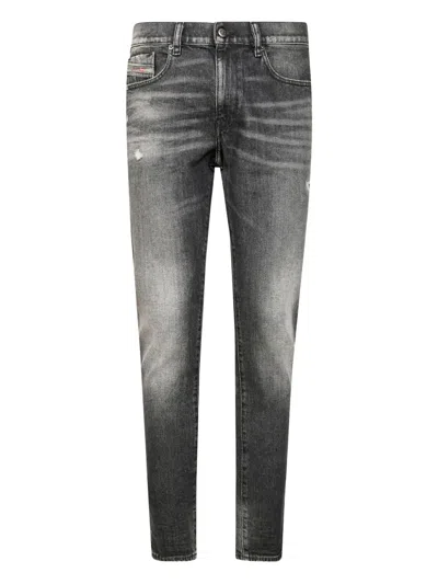 Diesel Straight-leg Black Trousers With Classic Fit And Subtle Stitching