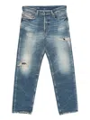Diesel Distressed Jeans In Blue