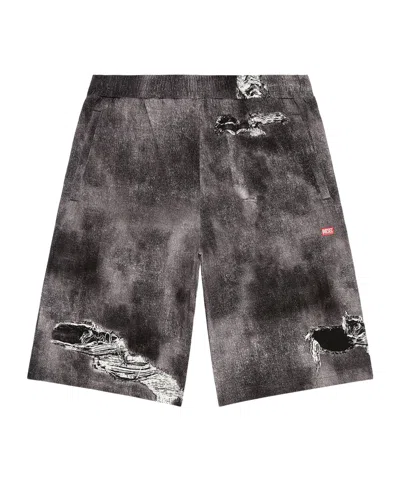 DIESEL DIESEL P-STON-SHORT DISTRESSED SHORTS