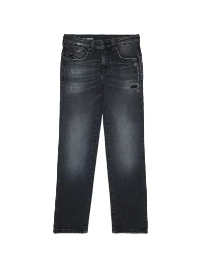 Diesel Kids' Distressed Regular Fit Jeans In Gray