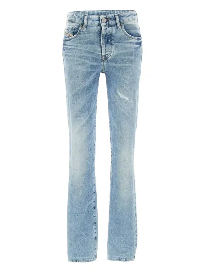 Diesel Distressed Straight-leg Jeans