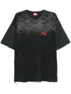 Diesel Distressed T-shirt In Black