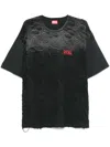 Diesel Distressed T-shirt In Black