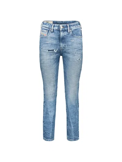 Diesel Distressed-finish Jeans In Blue