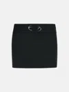 Diesel 'dixy' Black Polyester Blend Miniskirt In Black