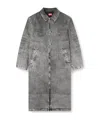 Diesel D-jack-s1 Single-breasted Coat In Brown