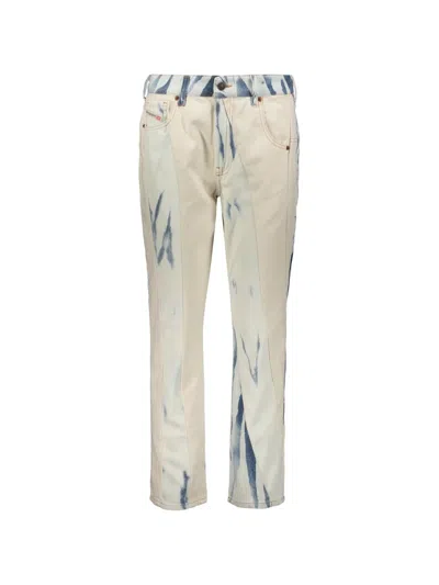 Diesel D-joy Bleached Jeans In Blue