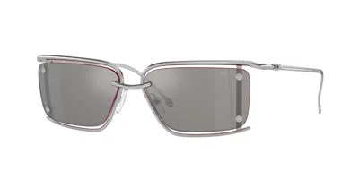 Diesel Dl1002 103/6g Occhiali Da Sole Argentati Per Uomo In Silver