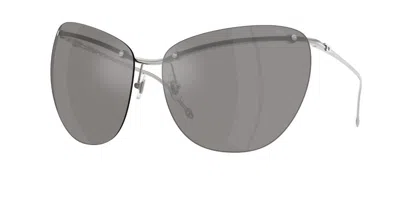 Diesel Dl1007 10016g Occhiali Da Sole Argentati Per Uomo In Black