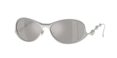 Diesel Dl1014 1001z6 Occhiali Da Sole Argentati Per Uomo In Gray