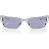 Diesel Rectangle Sunglasses In Blue
