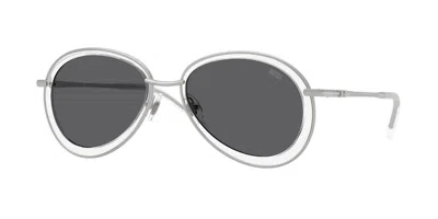 Diesel Dl1016 100787 Occhiali Da Sole Argentati Per Uomo In Black