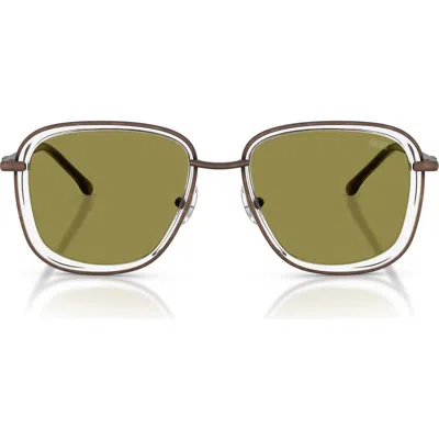 Diesel ® Dl1017 52mm Square Sunglasses In Green