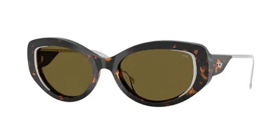 Diesel Dl2001mu 711/73 Occhiali Da Sole Tartarugatishell Per Donna In Black