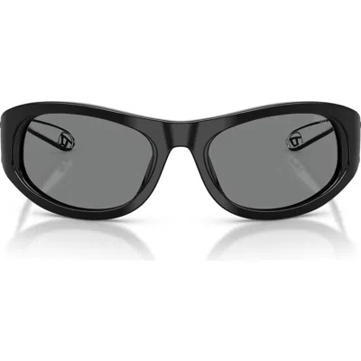 Diesel ® Dl2007u 57mm Cat Eye Sunglasses In Black