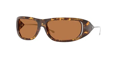 Diesel Dl3001 201373 Occhiali Da Sole Tartarugatishell Per Uomo In Brown