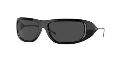 Diesel Dl3001 501/87 Occhiali Da Sole Neri Per Uomo In Black