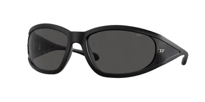 Diesel Dl3002 501s87 Occhiali Da Sole Neri Per Uomo In Black