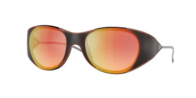 Diesel Dl3003 508/b6 Occhiali Da Sole Neri Per Uomo In Multi